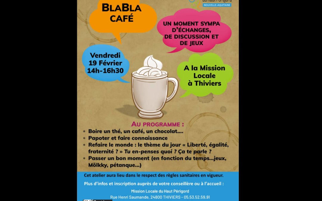 BlaBla Café Vendredi 19 février 2021