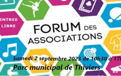 Forum des associations à Thiviers samedi 2 septembre 2023