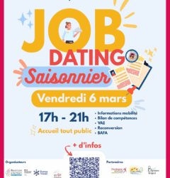 JOB DATING SAISONNIER – BRANTOME – 6 MARS 2026